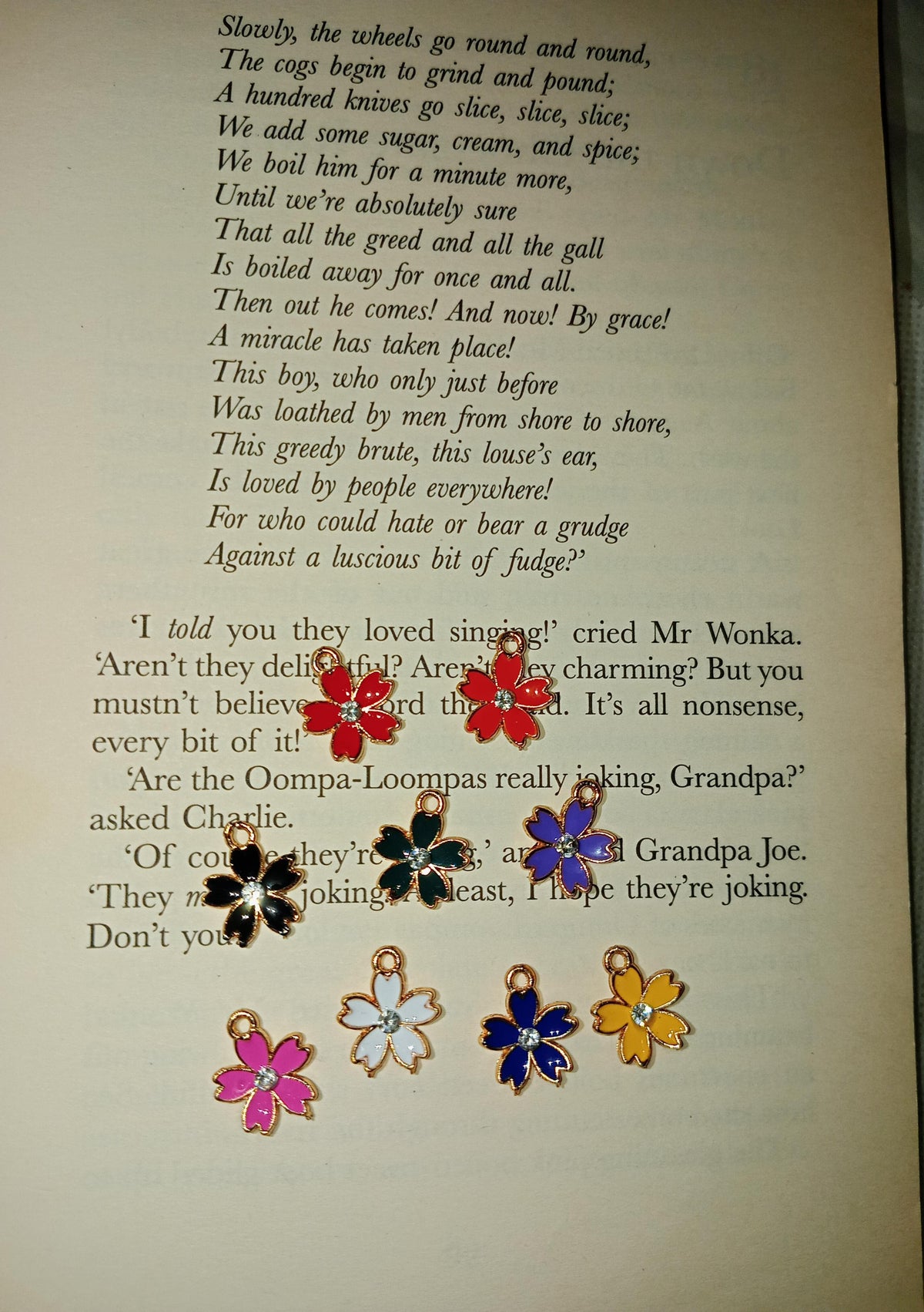 Flower charms