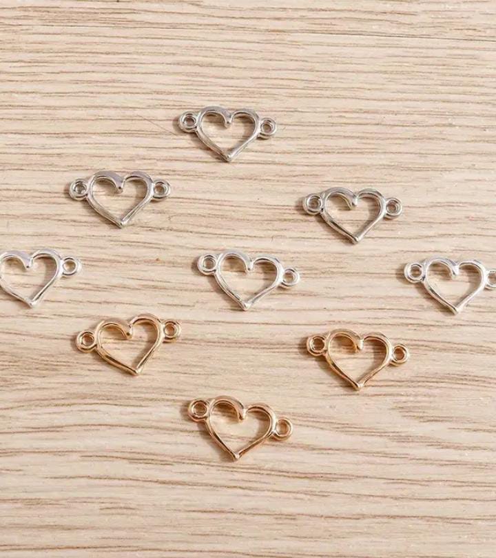Heart Charms – For the Love of Crafting